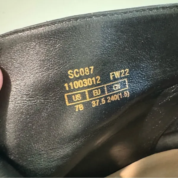 Stuart Weitzman Gardiner Black Lambskin Leather Tie Back Block Heel‎ Booties 7B - Image 10