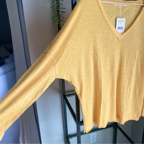 NWT Free People We The Free On My Mind Oversized Long Sleeve Tee Shirt - Image 3