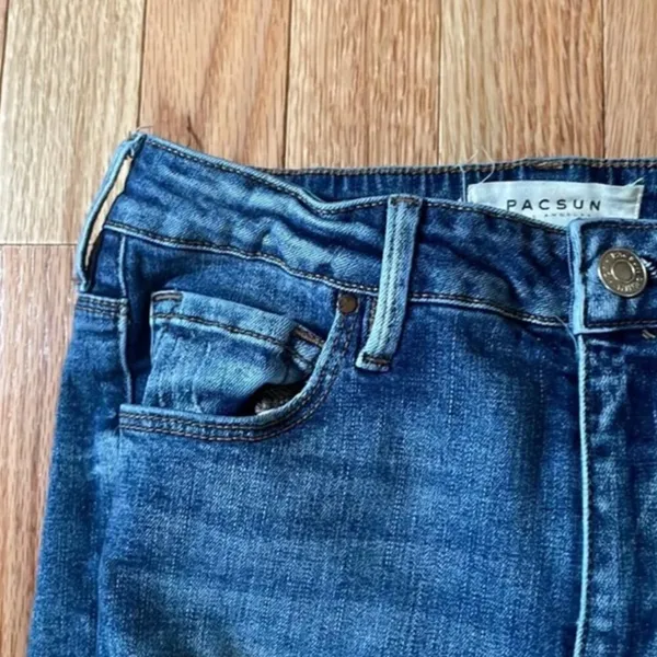 Pacsun Jeans Womens 26 Long Blue High Rise Skinniest Distressed Ladies - Image 7