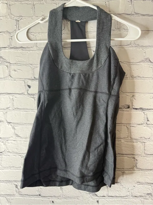 Lululemon Women's Athletic scoop neck Tank Top - Gray size 6 - Image 2
