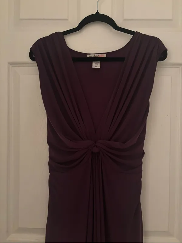 Love Squared Women's Plus Size Knotted Maxi Dress, Size 2X - Image 3