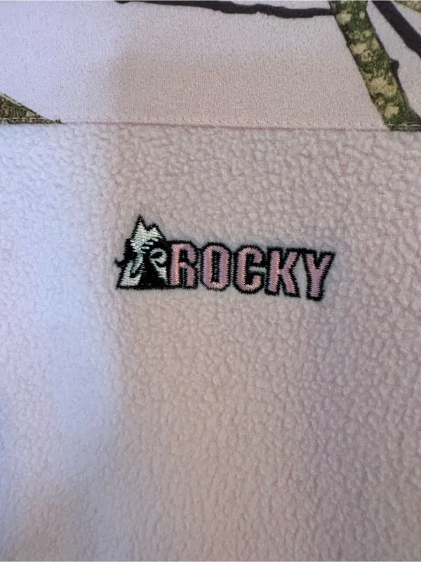 Rocky Pink Mossy Oak Fleece Full Zip Jacket Women’s Small - Image 2