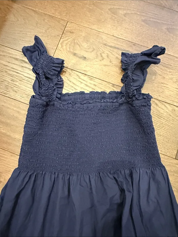 Kourt Women’s Navy Smocked Tiered Sundress Size Large - C60-038 - Image 4
