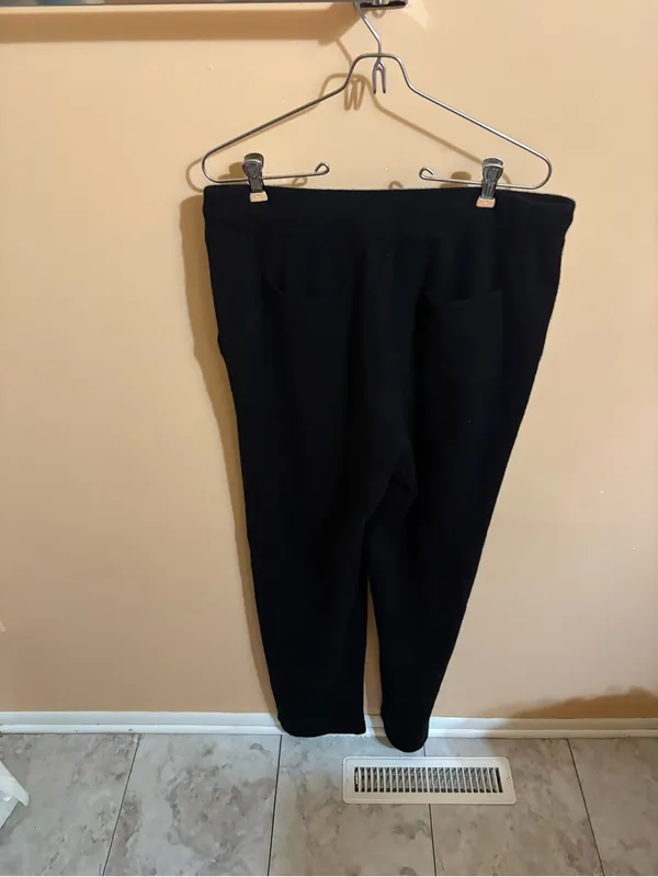 Quince Mongolian Cashmere Straight Leg Pants in Black - Image 5