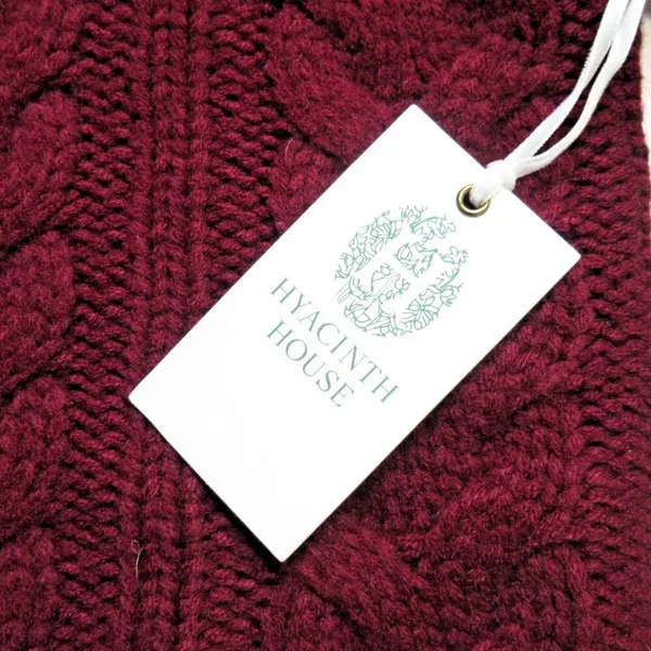 NWT Tuckernuck Hyacinth House Maddox in Maroon Cable Knit Midi Sweater Dress M - Image 8