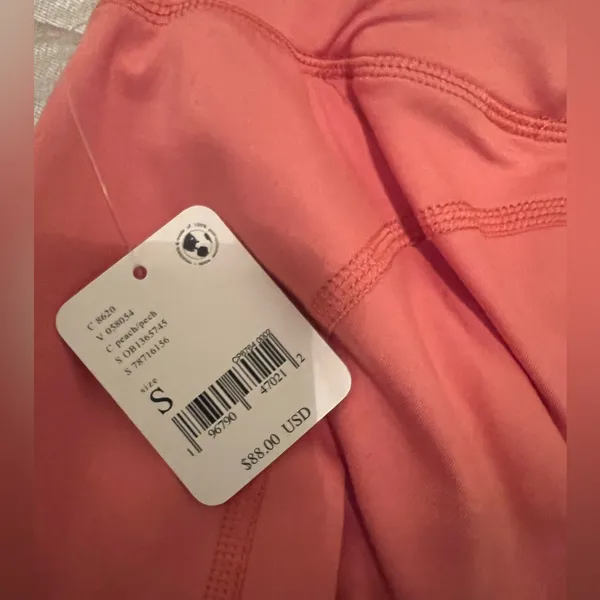 FP Movement High-Rise Ankle Breathe Deeper Leggings Size S Crush Blush/Peach NWT - Image 10