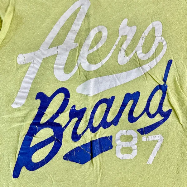 Y2K Aeropostale Lime Green T Shirt XS - Image 2