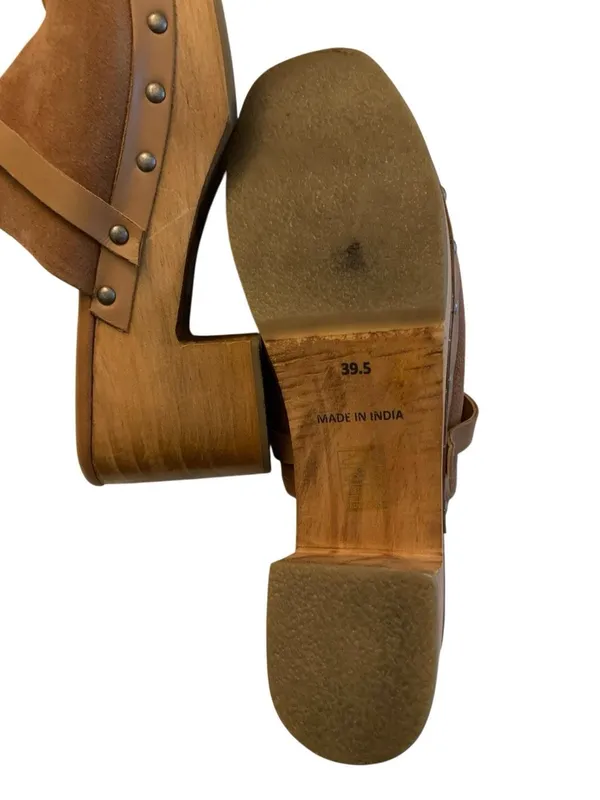 Free People studded wooden Calabasas clog women's size 39.5 US 9.5 - Image 9