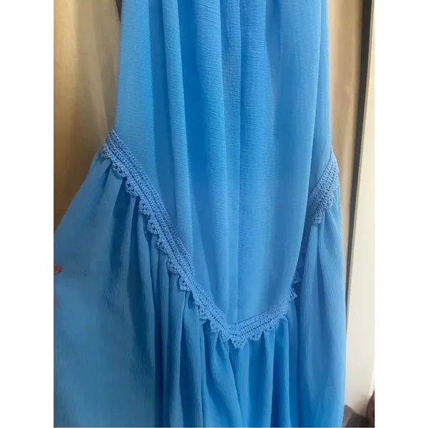 Ramy Brook Blue Halter Maxi Dress - Image 8