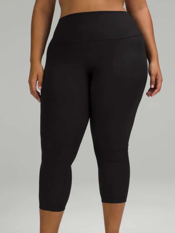 Lululemon Align Ribbed High-Rise Crop 23" Leggings Black - Image 2