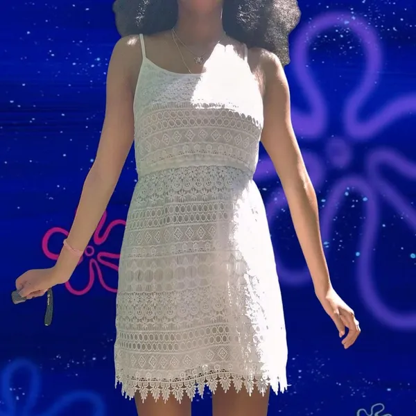 H&M White lace dress - Image 6