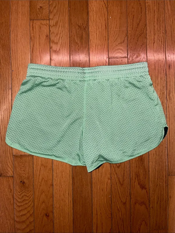 Lime Green Mesh “Dance” Shorts - Image 2