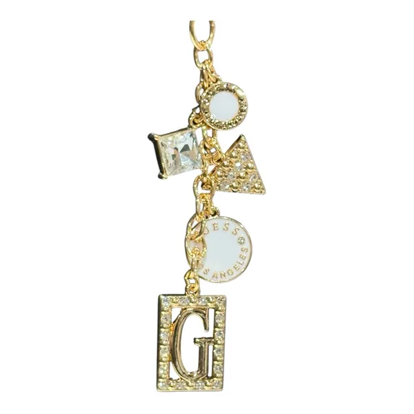 GUESS Los Angeles Gold Tone Logo Charm Keychain – New on Card - Image 3