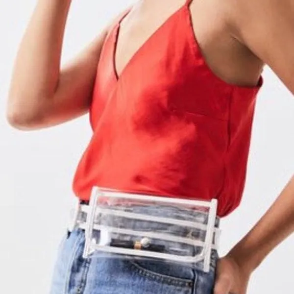 PacSun New With Tag LA Hearts Clear Belt Bag White - Image 4