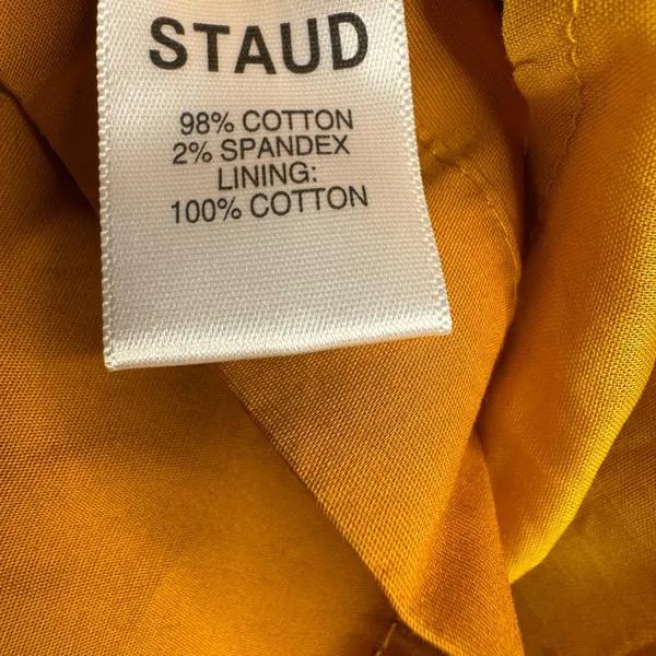 NWT Staud Mini Off The Shoulder Elio Dress In Honey - Image 9