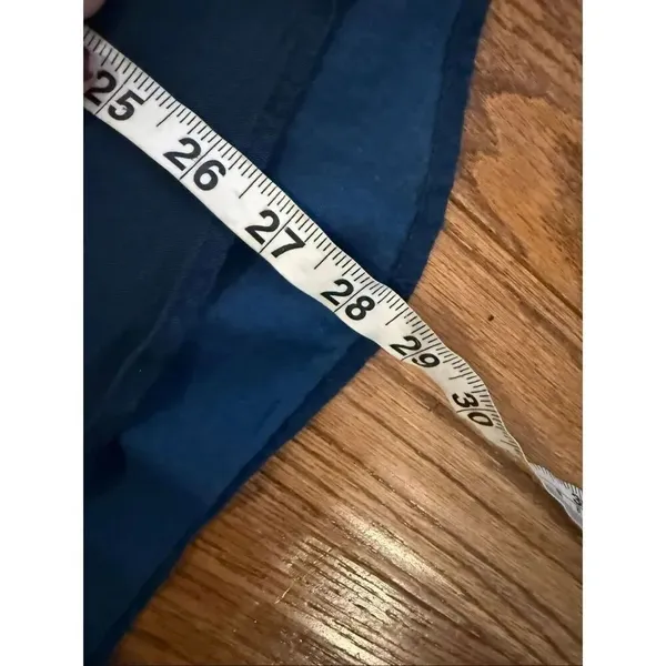 Lands’ End blue cotton button front blouse 14 - Image 7