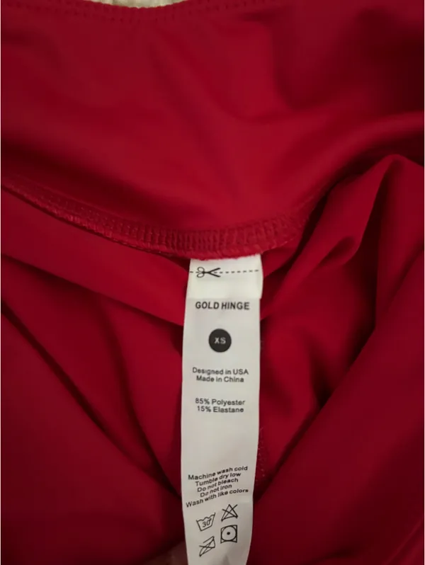 Gold Hinge Red Skirt - Image 4