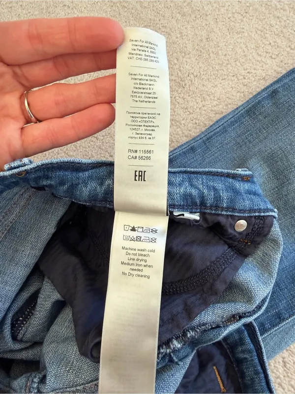 7 For All Mankind The Original Bootcut Nova Jeans Size 32 Medium Wash - Image 7