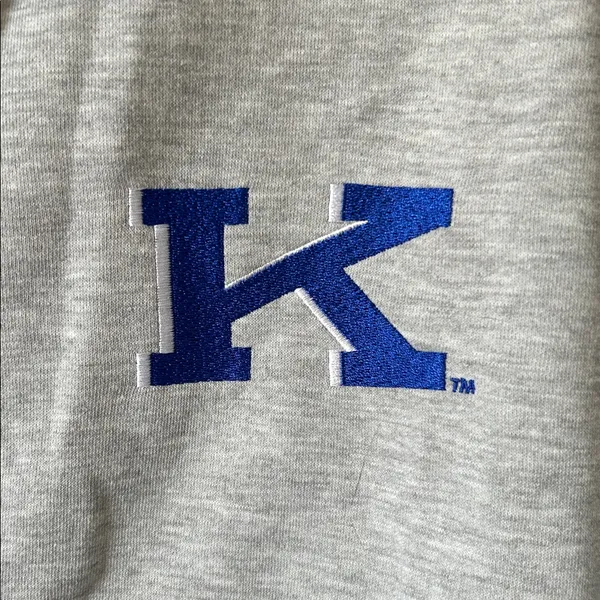 Kentucky Wildcats Game Day Couture Gray/Blue Fleece Button Down Shirt Sz Med‎ - Image 3
