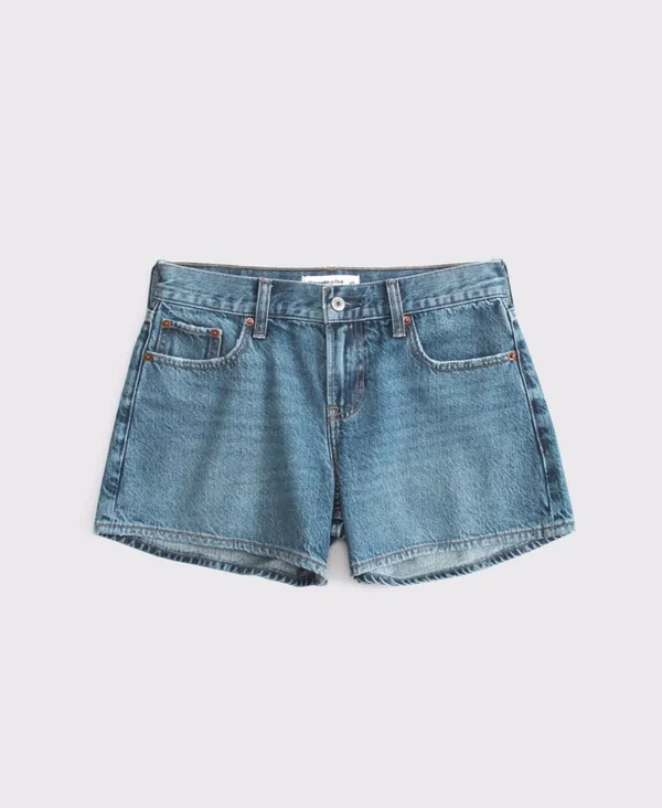 Abercrombie Curve Love Low Rise Baggy Shorts - Image 3