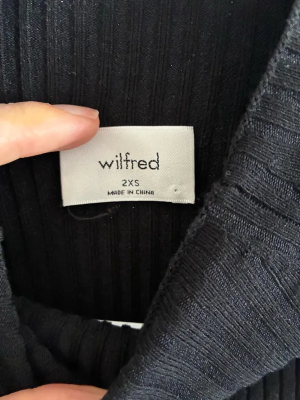 Aritzia Wilfred Dress Black - Image 3