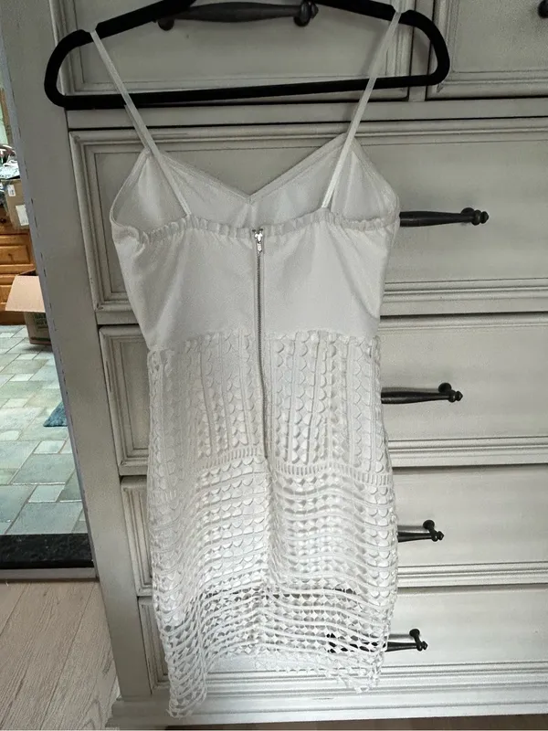 Mustard seed white keyhole mini dress - Image 5