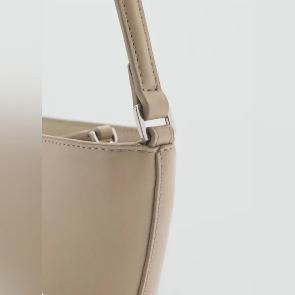 Mango MNG NWT light beige cream taupe shoulder handbag shoulder bag purse - Image 6
