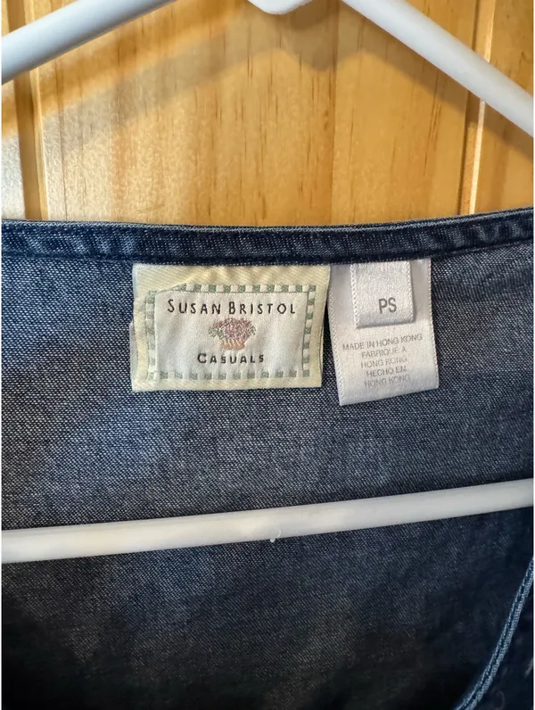 Susan Bristol Cute vintage Jean top - Image 3