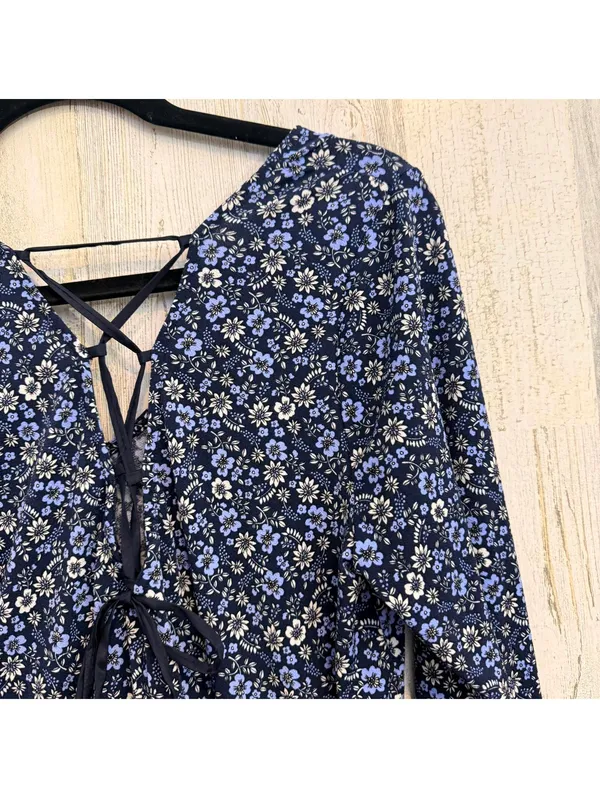 Women's XL Dress Floral Long Sleeve Babydoll Dress (fits smaller) - Image 9