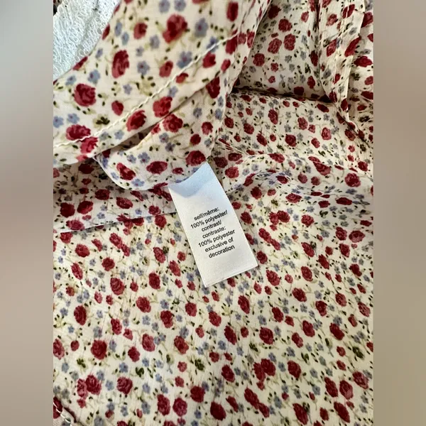 Maurice’s Medium Lace Bib Floral Under Design Flowy Double‎ Layered Tank Top M - Image 5