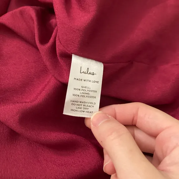 Lulu's For Us to Dance Magenta Swiss Dot Ruffled Midi Dress Size S NWT - Image 9