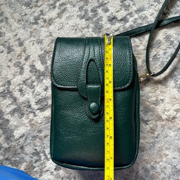 Women’s dark green shoulder crossbody bag - Image 8
