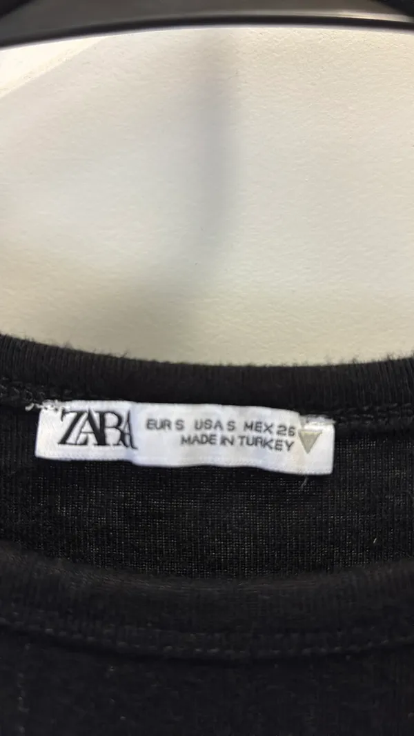 ZARA Crop Top Black - Image 2