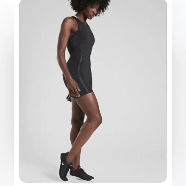 ATHLETA Lightning Unitard in Supersonic Black Size Small - Image 2
