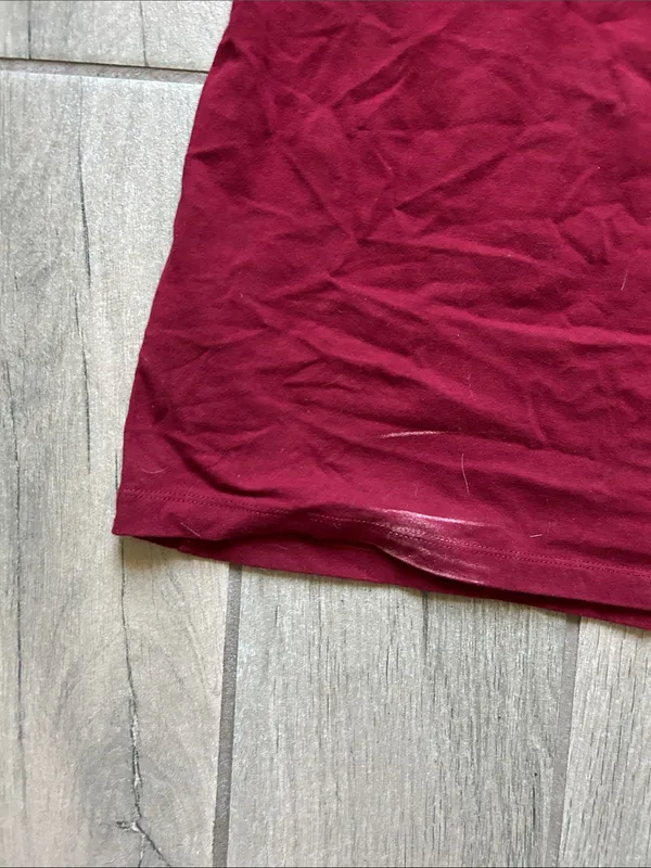adidas Maroon Midi Dress with White Three Stripes - Image 6