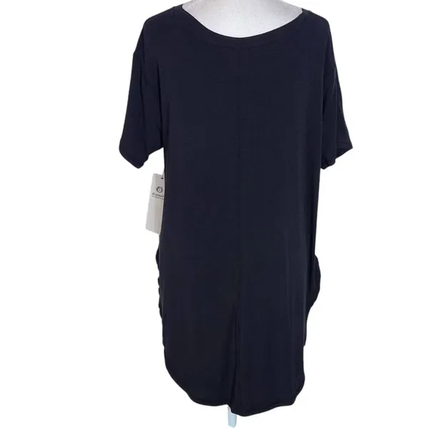 Mono B Black Short Sleeve T-Shirt Tunic NWT Size Small Black High Low Tee - Image 2