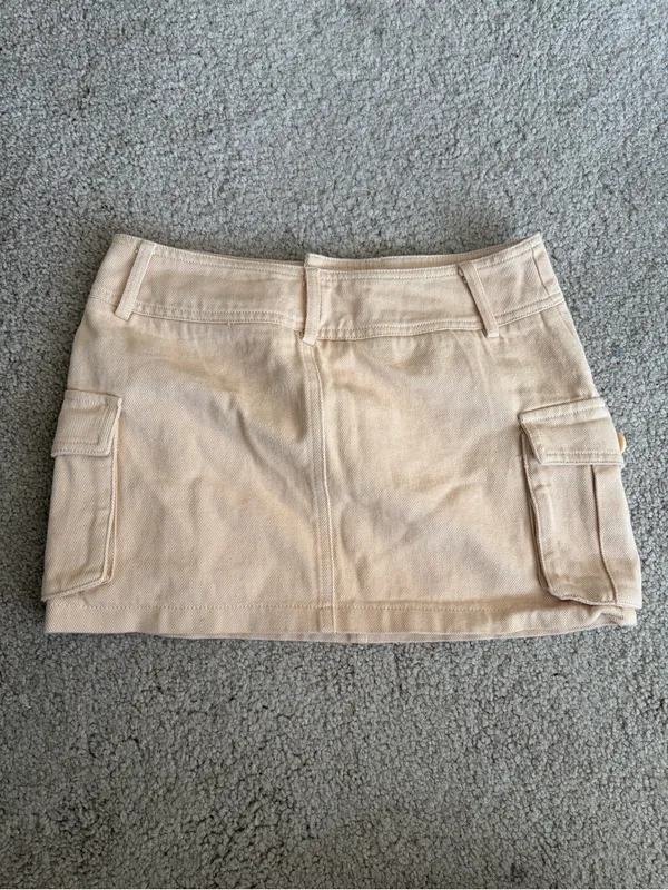 Edikted Katya low-rise cargo cotton festival trendy concert skirt size small 28 - Image 8