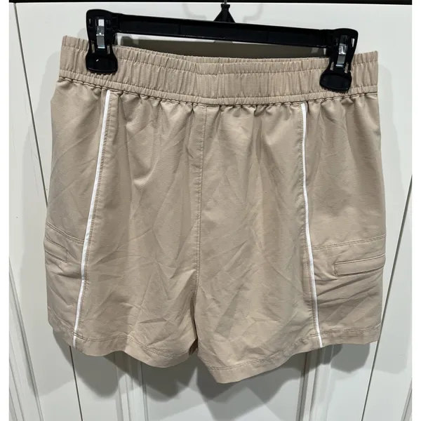 MPG Womens Rove‎ Shorts with Piping Tan Size Small 3.5" Inseam Outdoor Hiking - Image 3