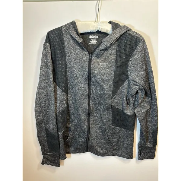 Litletics Gray Full Zip Women’s Hooded Performance Jacket XL Stretch Athleisure - Image 7