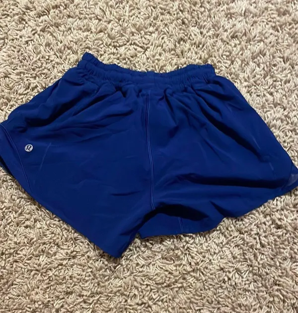 Dark Blue Lululemon Hotty Hot Shorts 4" 2 - Image 2