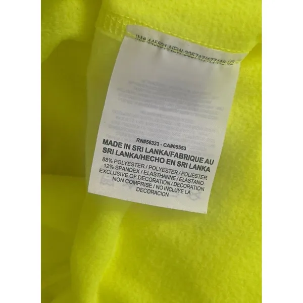 Nike Pro Dri-FIT Half Zip Pullover Neon Yellow Women’s Sz M Run Outdoor Sport - Image 5