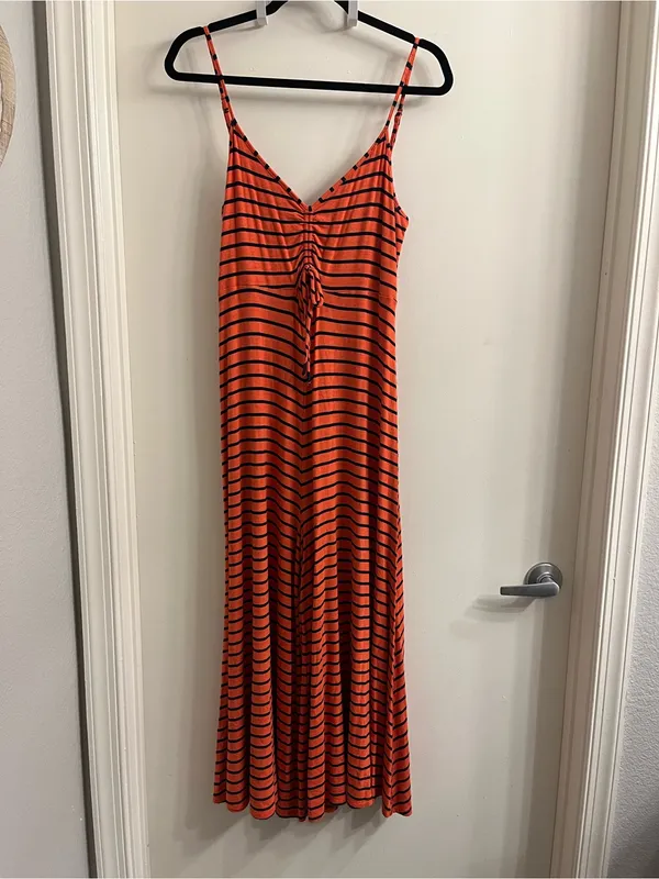 Anthropologie Lissa Striped Wide Leg Jumpsuit Size Small - Image 2