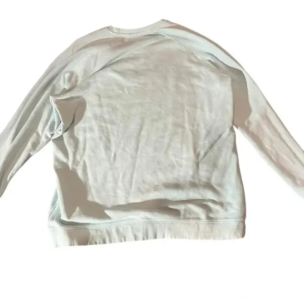 Peloton Womens Large Crew Neck Cycling Spell Out Logo Light‎ Blue Sweatshirt - Image 4