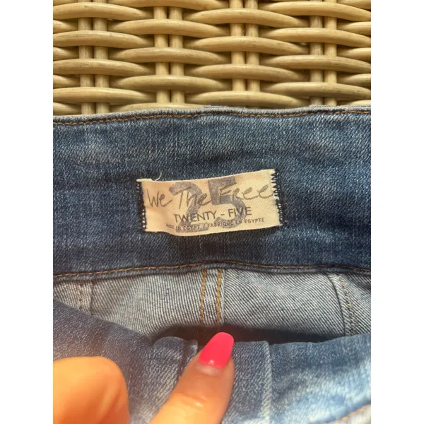 We The Free Free People Jayde Flare Jeans Size 25 Boho Retro High Rise layered - Image 6
