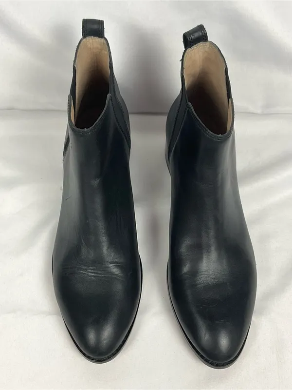Madewell The Carina Boot True Black Leather Chelsea Ankle Booties Sz 10 - Image 2
