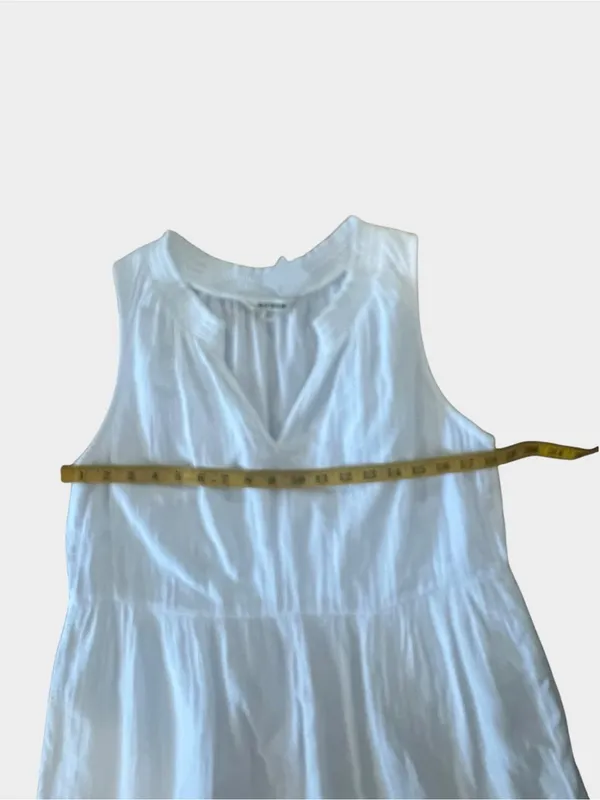 NWT Boden Double Cloth Tiered Maxi Dress White Cotton 8P Medium D0911 - Image 10