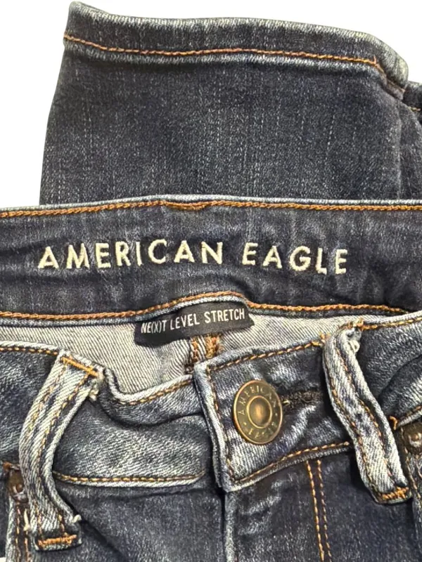 American Eagle Skinny Jeans Next Level Stretch Blue Denim Size 6 Short - Image 4