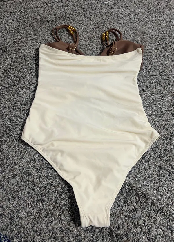 B2prity One Piece Swimsuit for Women Cutout Monokini Color Block Bathing Suit Ruched Sexy Swimwear - Image 8