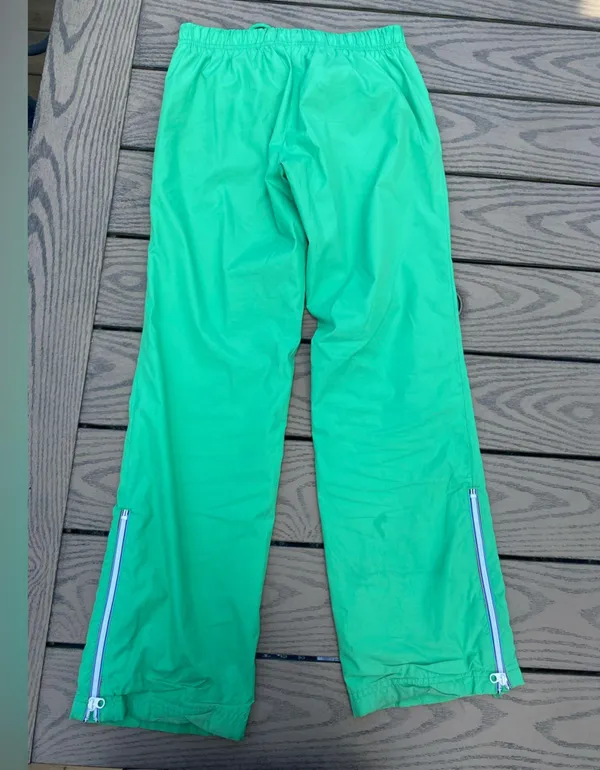 Vintage Old Navy extra small green low rise cargo parachute tracksuit - Image 2
