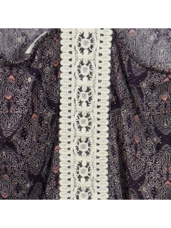 KaiLeigh Women’s XL Boho Paisley Crochet Back Tank Top Rayon - Image 7